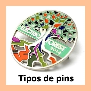 Tipos de pins personalizados