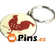 Llavero de empresa con logo impreso.