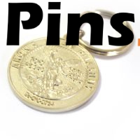 Llavero personalizado con moneda.